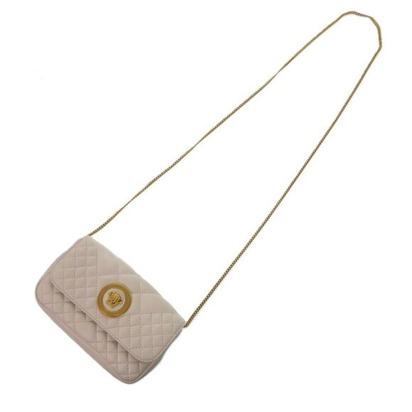 VERSACE White Leather Shoulder Bag - Picture 5 of 11